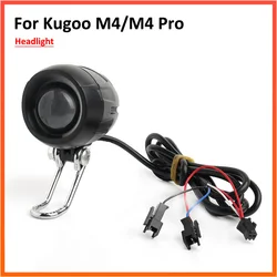 Headlight for KUGOO M4 /M4 pro Electric Scooter LED Front Light Lamp With Horn Bell 2 in 1 E-bike light Parts