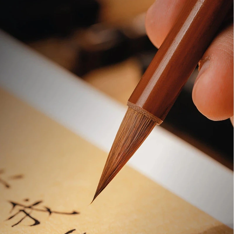 Mixed Hair Calligraphy Brush Copying Scriptures Small Regular Script Writing Brush Calligraphy Practice Brush Fine Outline Pen