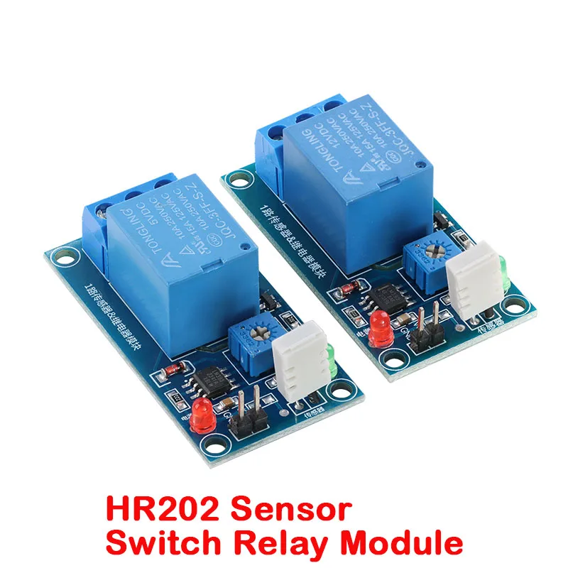 HR202 DC 5V 12v 1 Channal 1CH Humidity Sensor Switch Relay Module Control Board Humidity Sensor Module