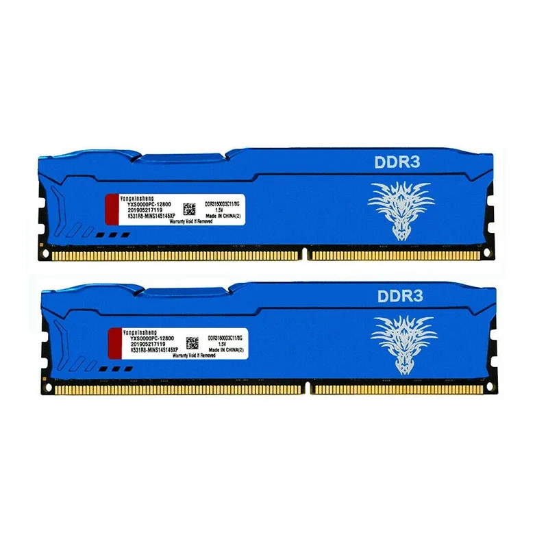 DDR3 DDR4 RAM 2GB 4GB 8GB 16G1333MHz 1600MHz 1866MHz PC3-10600 PC3-12800 PC3-14900 ECC Olmayan Soğutma Yeleği Masaüstü Evrensel bellek