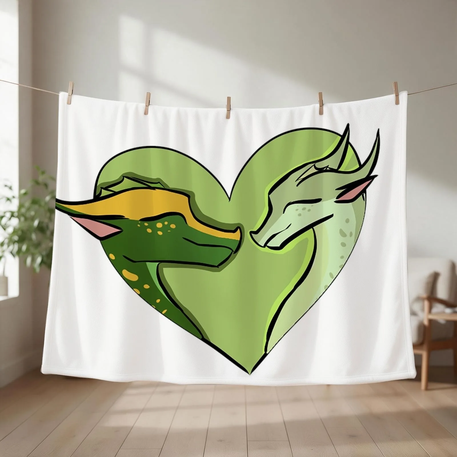 Sundew And Willow Heart Throw Blanket couch cozy soft plush fuzzy picnic outdoor blanket