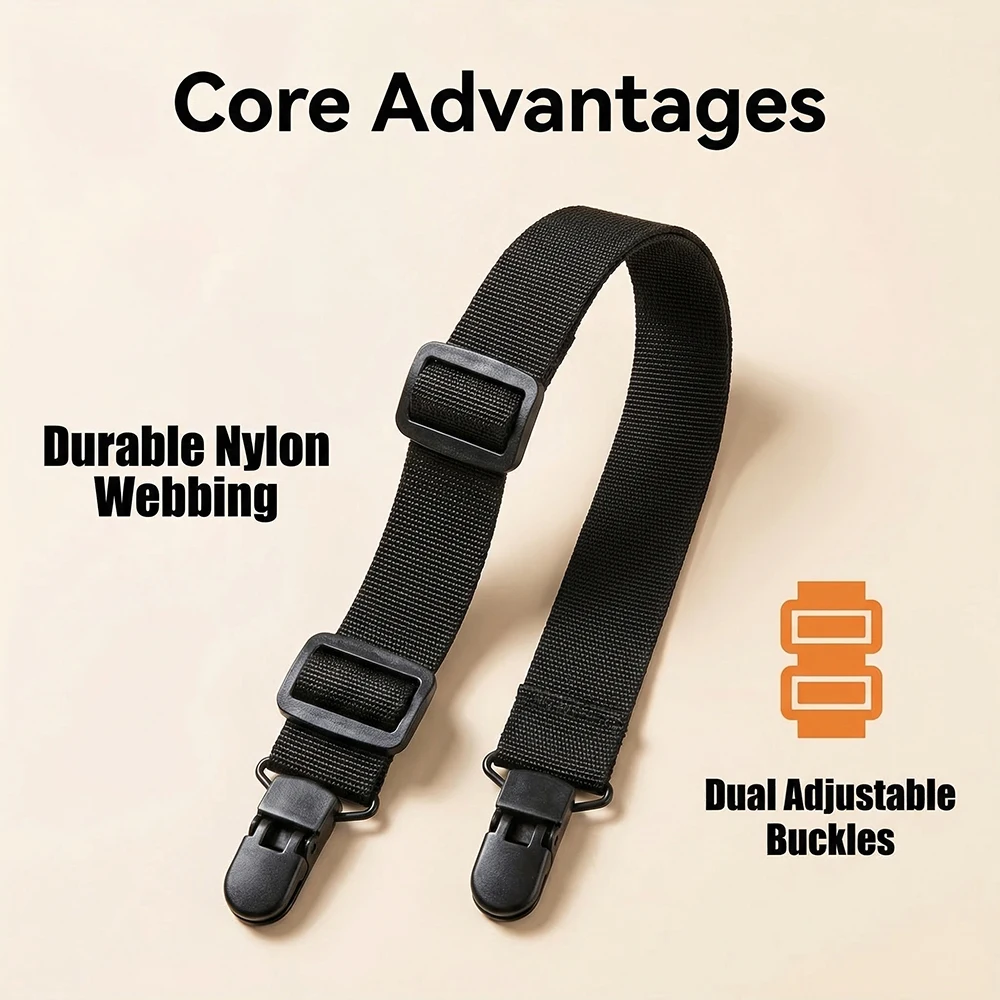 Outdoor Backpack Anti-Slip Fixing Strap Clip-On Style Mountaineering Backpack Anti-Theft Adjustable Chest Buckle Safety Fixing Strap