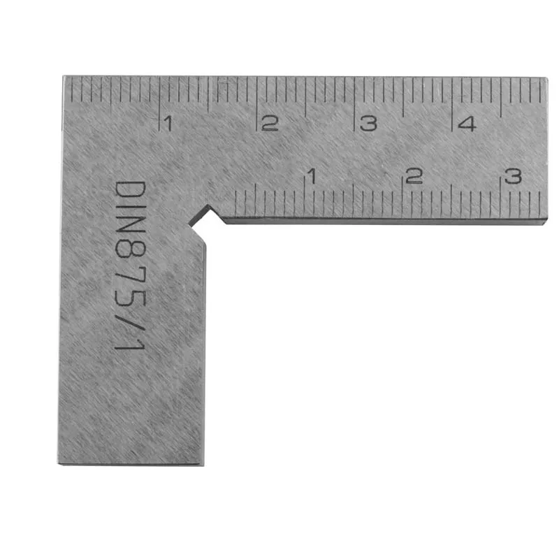Precision Machinist Square 50mm x 40mm Stainless Steel Single-Piece Billet DIN 875/II Engineers Square for Jewelers