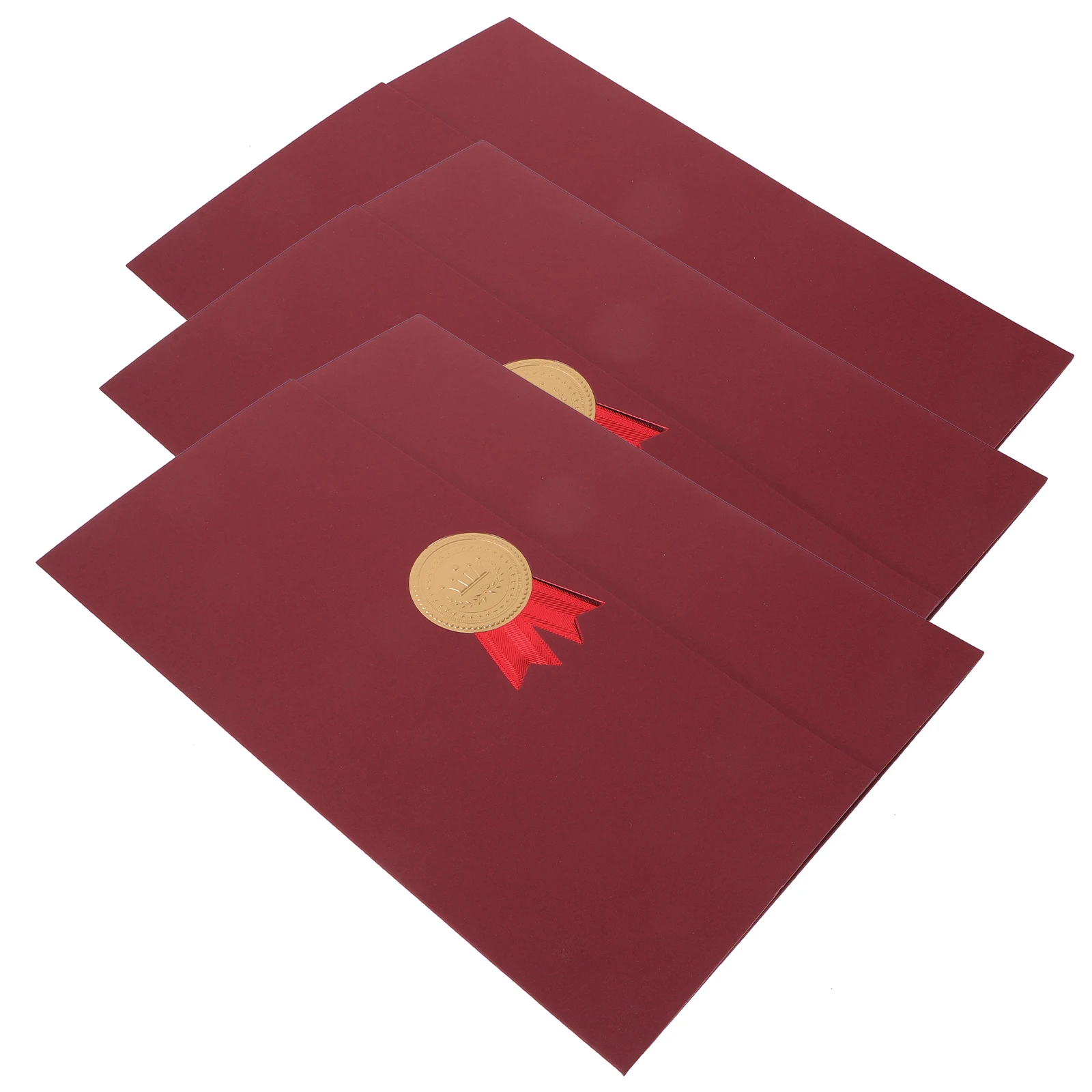 3 шт., обложка для сертификата, бумажный защитный держатель для конвертов на память, награда на диск колледжа, канцелярские принадлежности, папка для документов
