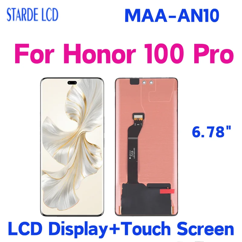 

Super AMOLED 6.78 ” For Huawei Honor 100 Pro LCD Display Touch Screen Digitizer Assembly For Honor 100 Pro MAA-AN10 Replacement