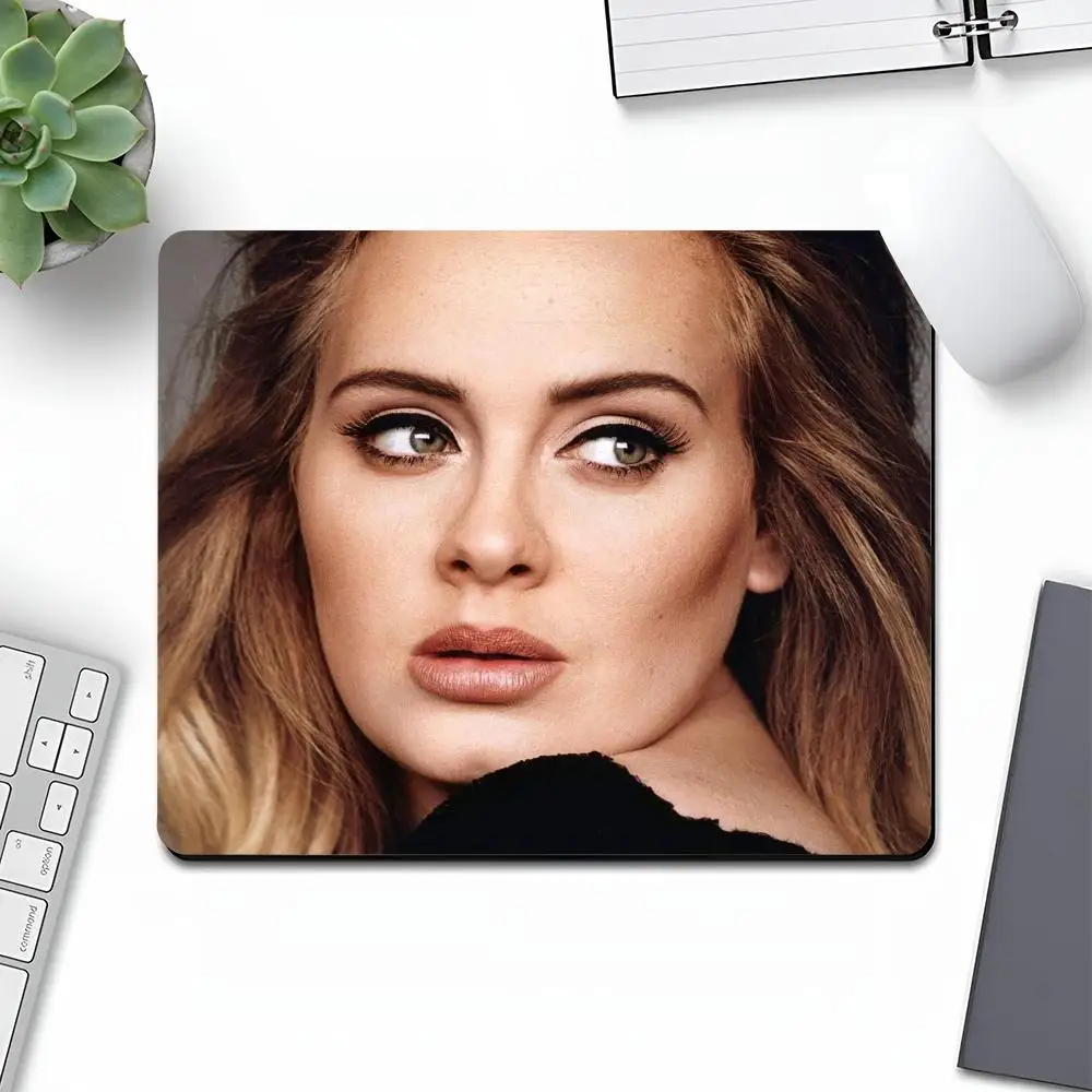 Singer Adele Phone Case Art Gaming Gamer Small Rubber Locking Cool Edge Large Computer MousePad Laptop Desk Pad