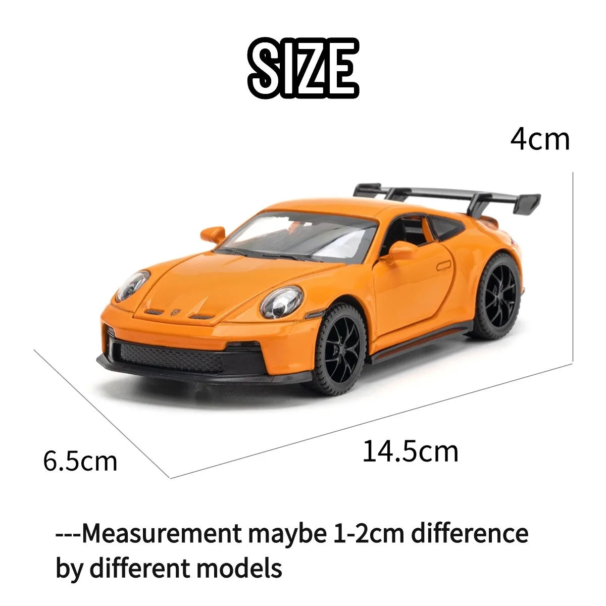 1:32 Porsche 911 GT3 Pullback Car Toy with Lights Engine Sound,  Mclaren Audi Scale Diecast Car Model Replica Kid Boy Play Gift