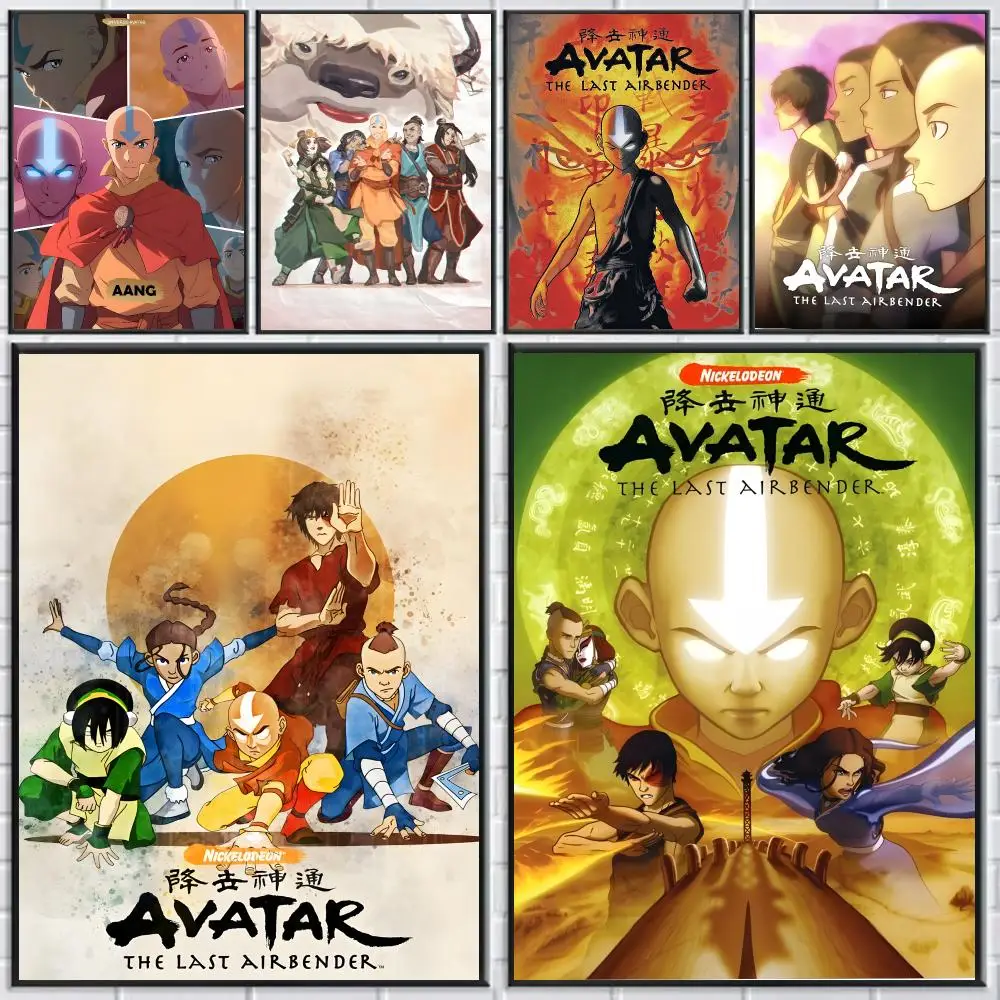 A-Avatar TheLast Airbender Poster Modern Aesthetic Wall Art Poster Minimalist Room Decoration Items For Living Gaming Room Decor