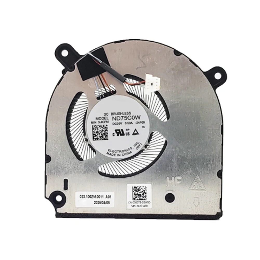 

Laptop CPU Fan For DELL For 0500T8 500T8 ND75C02-24F09 023.100ZM.0011 DC05V