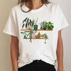 Tee Short Sleeve Plant 90s Trend Cute Ladies Summer Graphic T Shirt Print Clothing Clothes T-shirt Women Cartoon Female Top