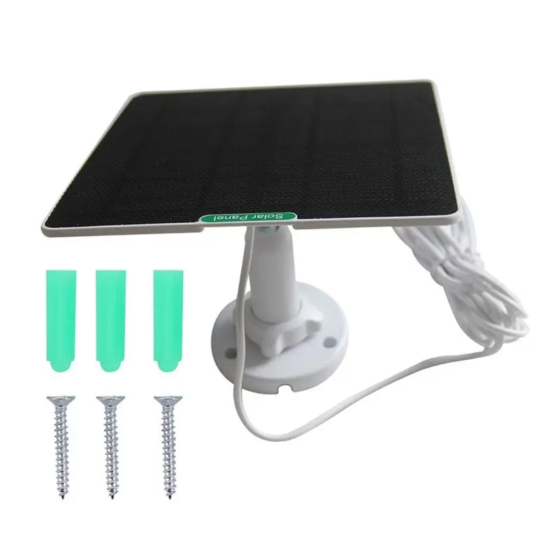 AT29-Solar Panel For Ring Doorbell 5W Solar For Ring Doorbell 3/3+/4, Plus Video Doorbell With Adjustable Wall Mount