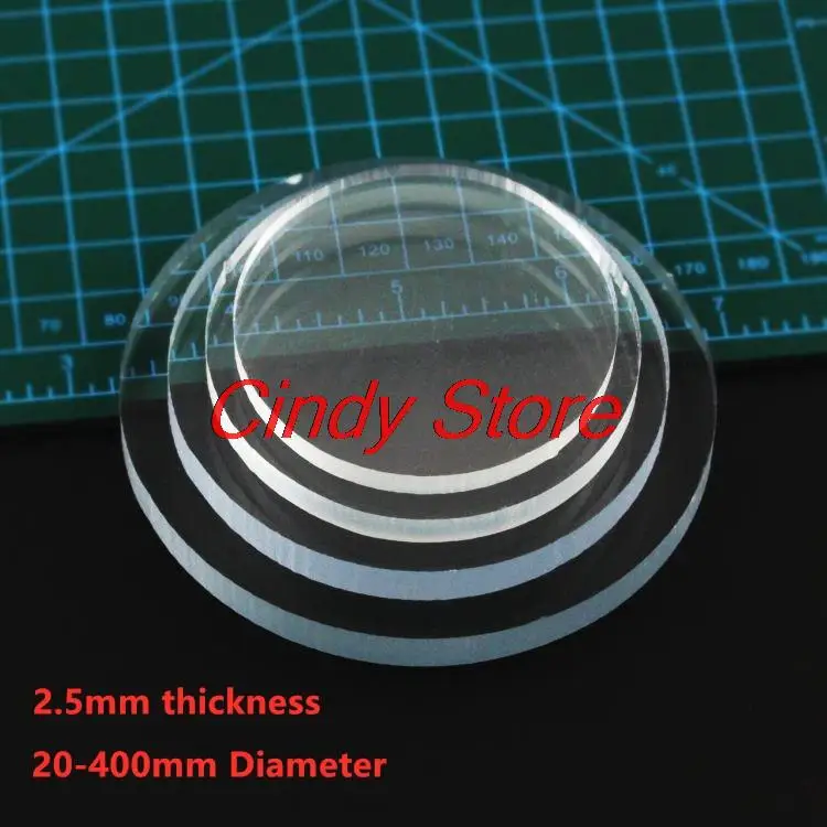 2.5mm Clear Extruded Acrylic Circle Earrings With Hole Acrylics Discs Beads For picture frames DIY Craft CD racks 20-400mm Dia