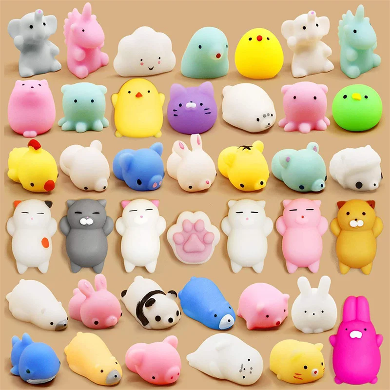 Anboor 16 Mini Squishy Cibo Kawaii: Portachiavi Antistress Lento Rimbalzo Per Bambini - 6
