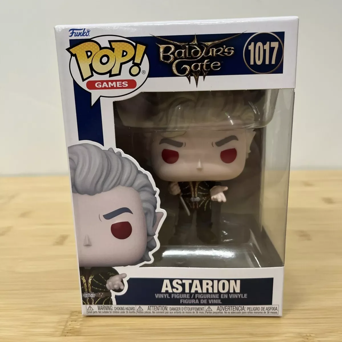 Juego Baldur's Gate 3 Figura Astarion # 1017 figuras Funko Pop vinilo 4,25 pulgadas modelo juguete coleccionable figura de edición limitada