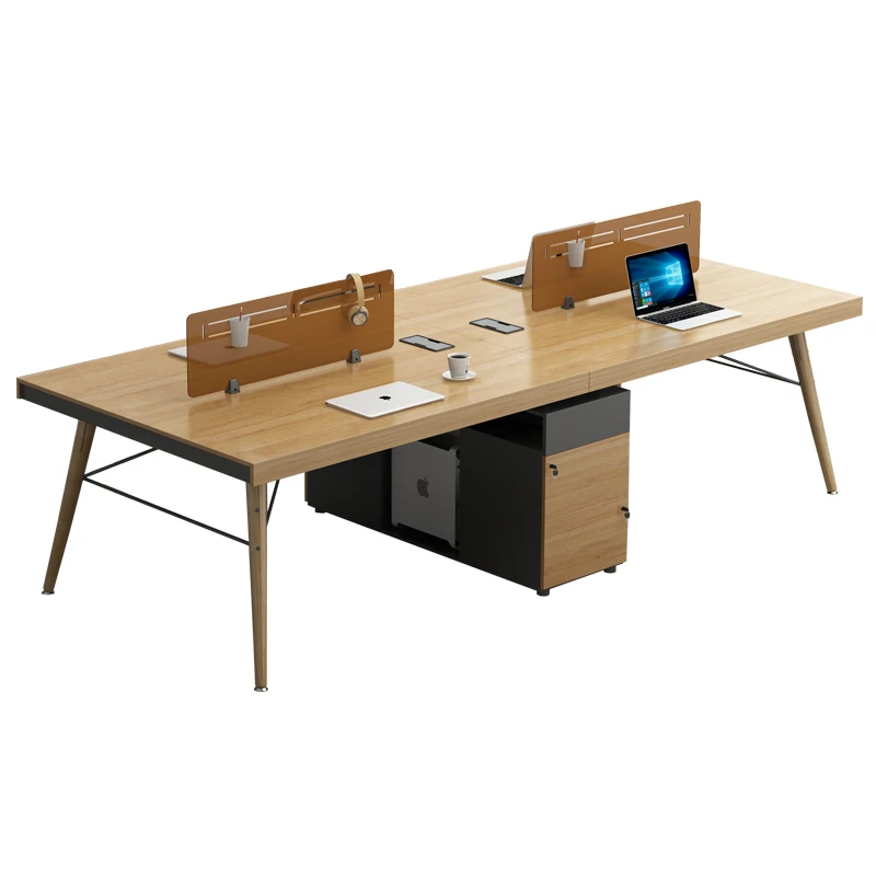 

@#Modern Simple Design Executive Office Desk Workstation High Quality Durable Material Board for Multi-Staff Office Furniture
