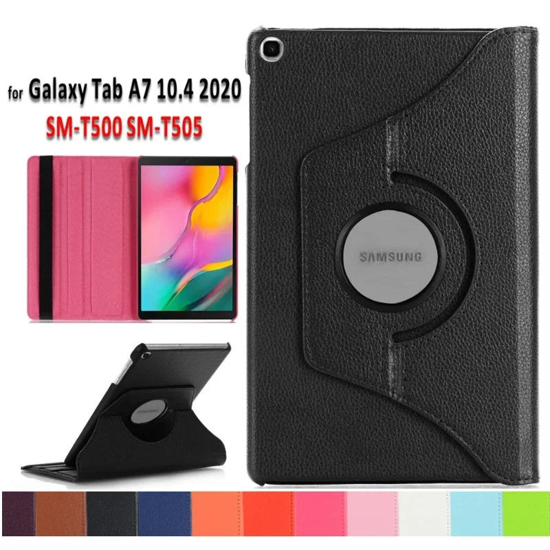 360 Rotating Case for Samsung Galaxy Tab A7 10.4 SM-T500 T505 Lite 8.7 T220 Tablet Cover Tab A 8 T290 2019 10.1 T510 T580 Funda