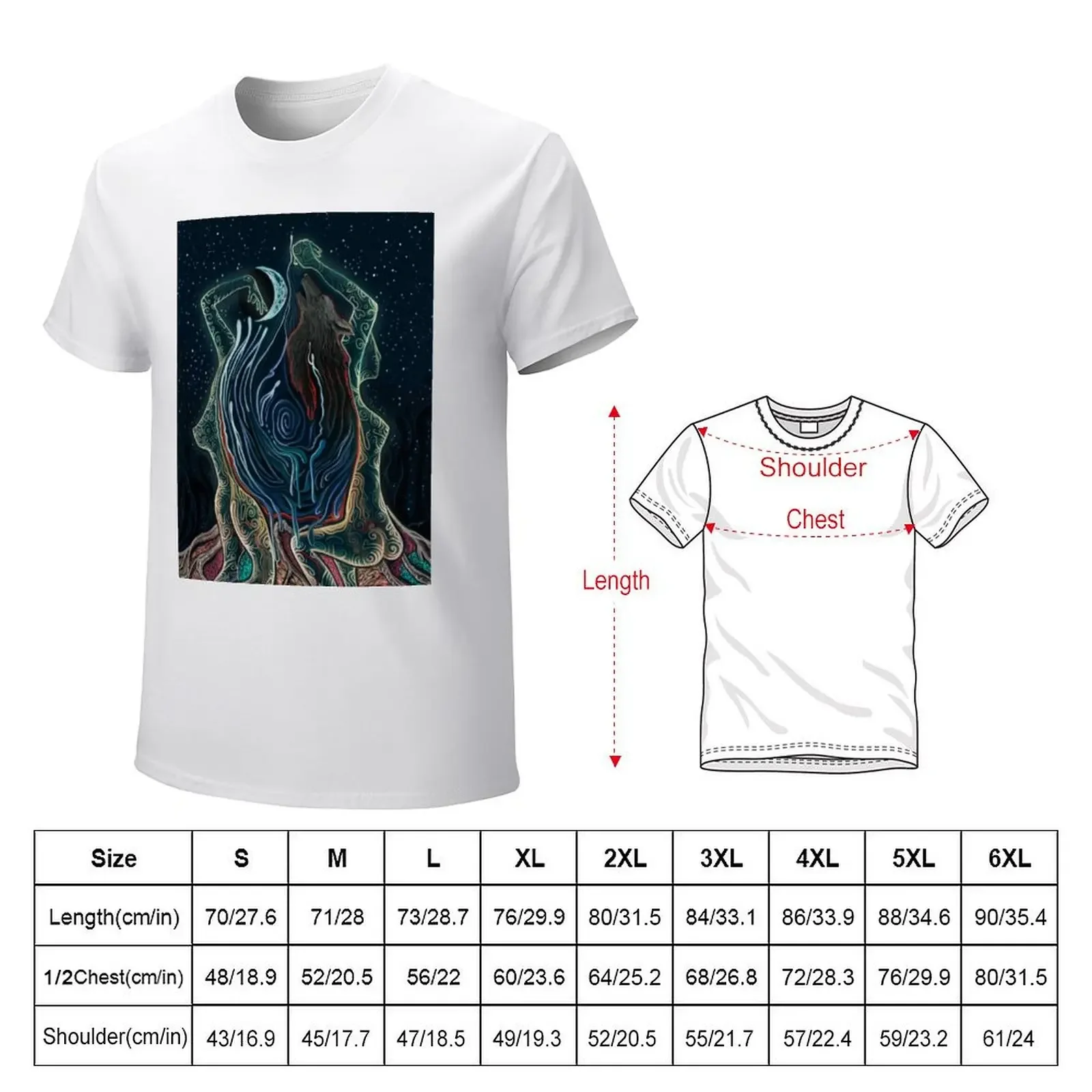 She Wolf Rising T-Shirt anime summer tops sublime blanks t shirts for men graphic