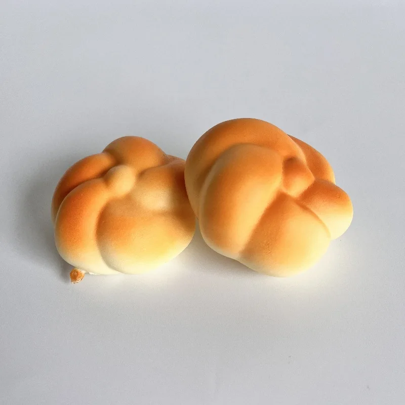 واقعية بو زهرة الخبز لينة ضغط انتعاش بطيء لعبة لتخفيف التوتر وهمية الغذاء التصوير الدعامة نافذة خزانة نموذج الديكور #3