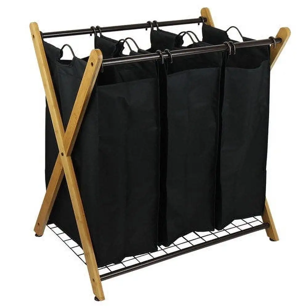 

Design Group X-Frame Bamboo 3-Bag Laundry Sorter