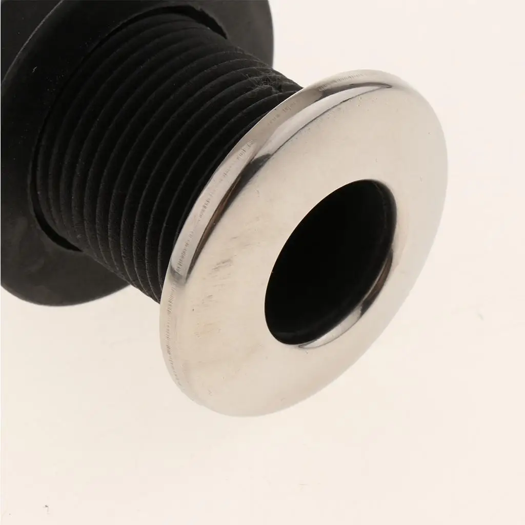 

Marine Boat Thru Hull Fitting Stainless T Cover Scupper Drain Hose ABS Plastic for Deck Accessories