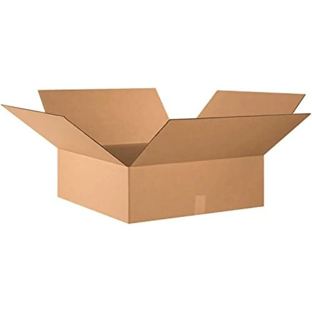 Large Storage Flat Boxes 24x24x8 Inches, 10 Pack, Space-Saving and Durable for Efficient Organization