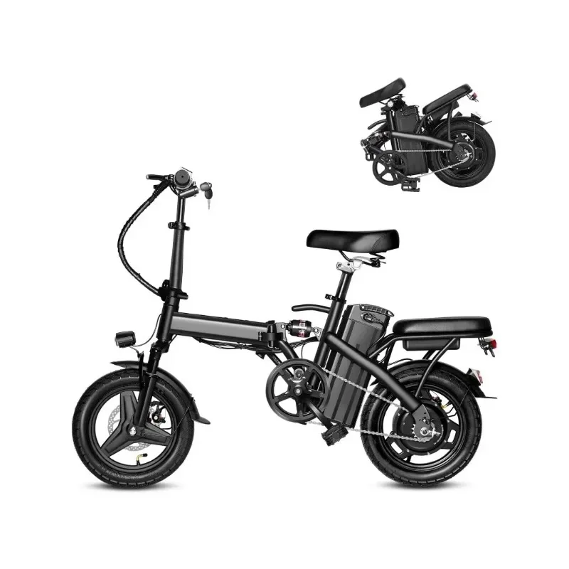 

Folding Ebike,Electric Bicycle with 48V12Ah Removable Battery, 20MPH Commuting Electric Bike, High Brushless Gear Motor