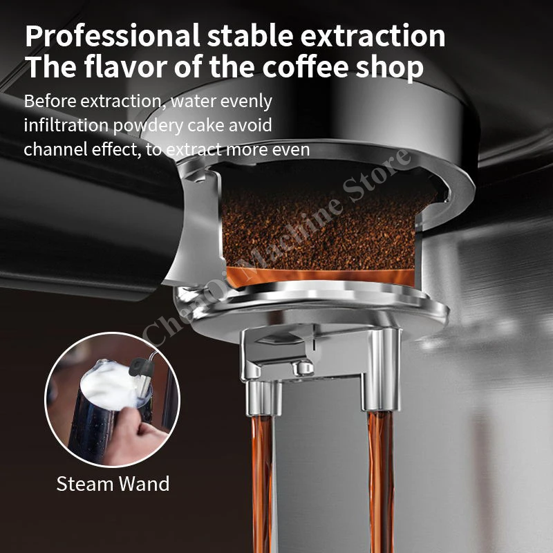 Machine à café italienne pour usage domestique et de bureau, capsule en poudre, utilisation pour les touristes, latte, cappuccino, machine à expresso manuelle