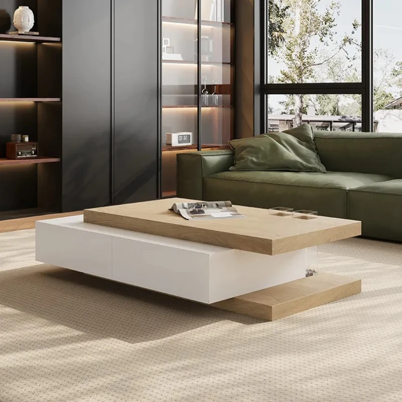 X-S minimalist wabi style artistic sense small coffee table light luxury high-end sense living room tea table   HG