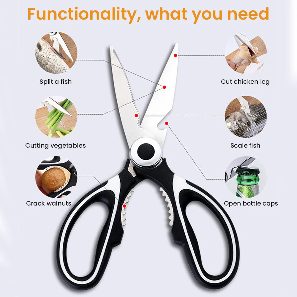 Multi-purpose Food Shears Household Kitchen Chicken Shears Multi-purpose Food Shears Chicken Bone Shears