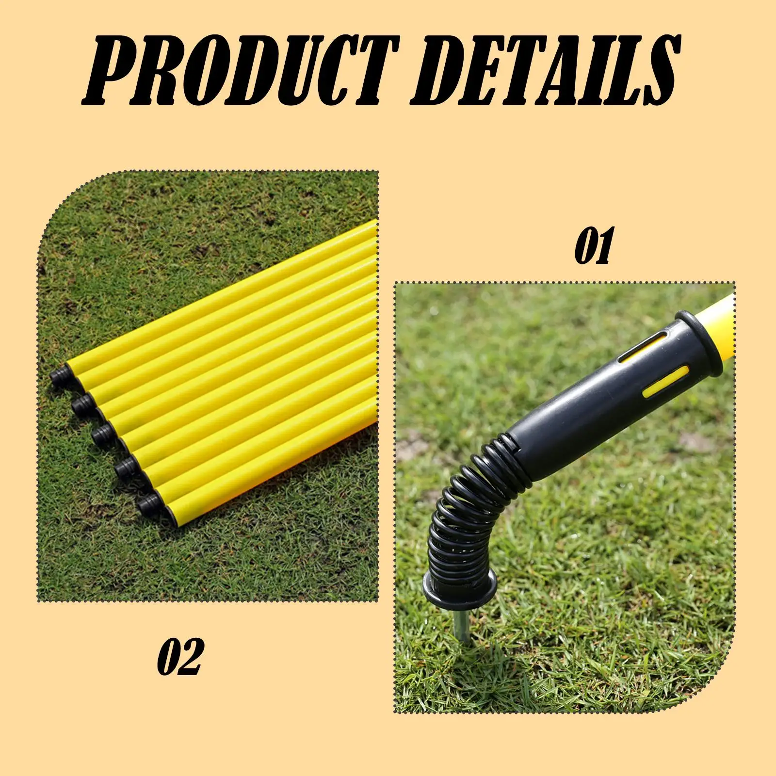 عمود تدريب خفة الحركة لكرة القدم لأعمال خفة الحركة في مجال الحفر