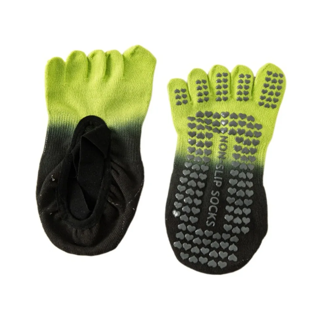 

1 Pair Anti Slip Five Finger Yoga Socks Full Five Finger Cross Strap Split Finger Yoga Socks Heel Protector Elastic