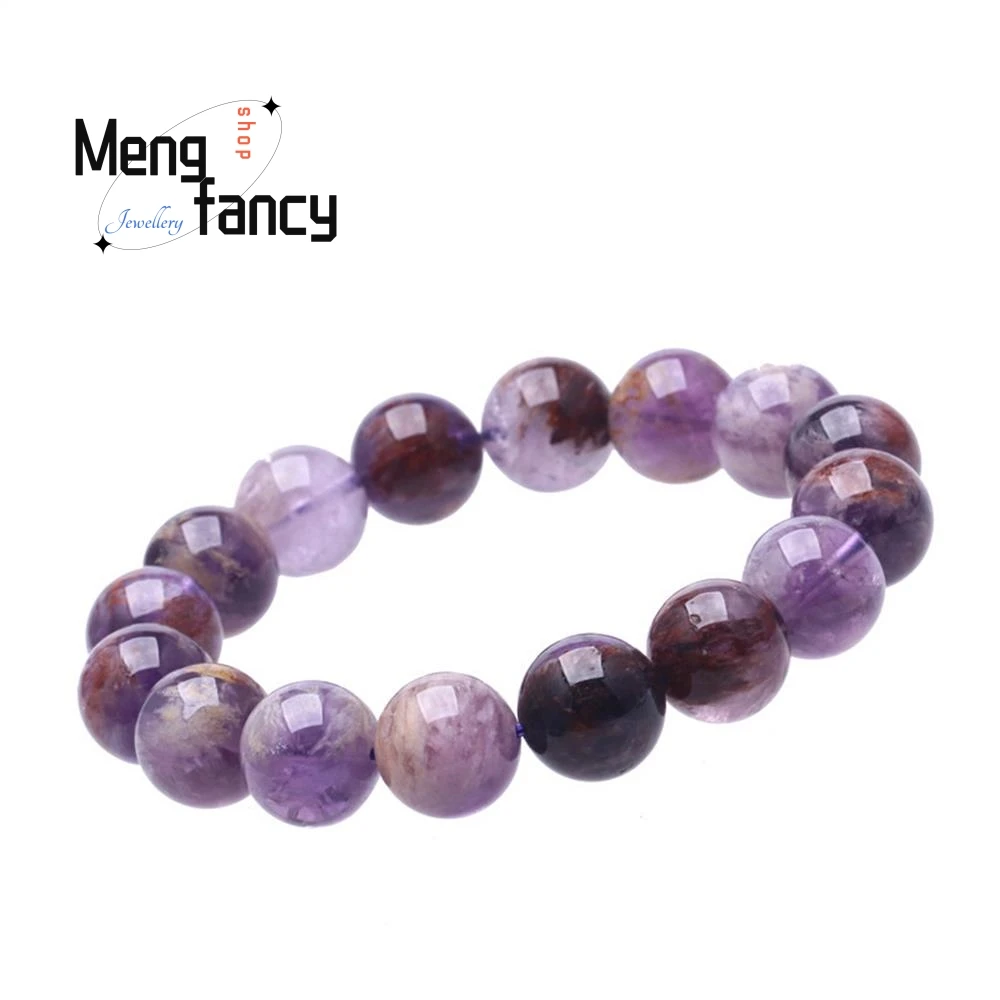 Natural Grape Purple Titanium Ghost Bracelet Simple Elegant High-grade Fashion Fine Jewelry Sexy Young Girls Luxury Holiday Gift