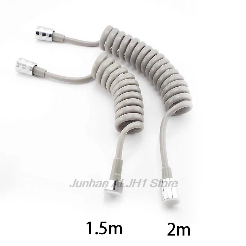 1.5M 2M Flexible Shower Hose Spring Pipe Bidet Sprayer Bathroom Accessory F1