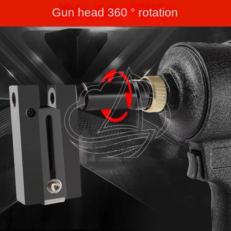 Industrial Air Punch Gun, Adjustable 3.2-8MM Pneumatic Punching Device for Sheet Metal Hole Drilling
