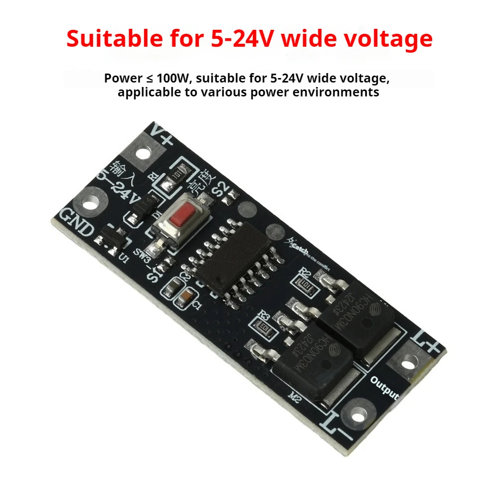 100W LED Fade On/Fade Off Slow Start Low Voltage Light With Driver Module Led Controller Dimming Slow Start Board 8 Gear Control