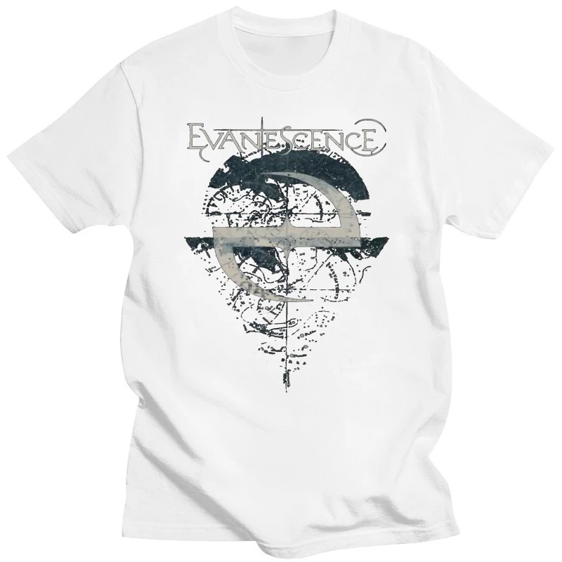 Evanescence \'Space Map\' Womens Fitted T-Shirt - Neu und Offiziell