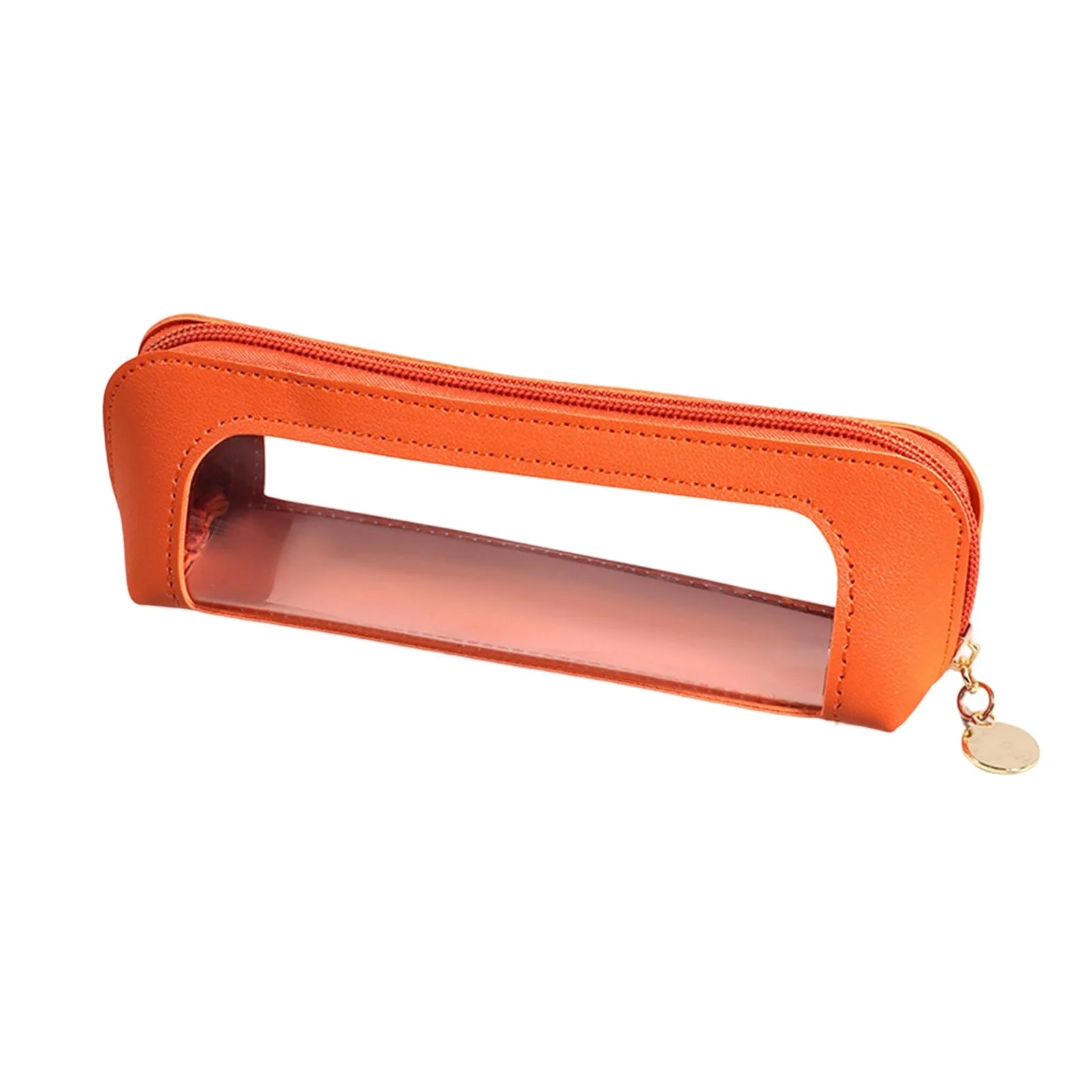 Pencil Case Transparent Window Stationery Organizer Multi Color School Large for Students Capacity Pen Bag Office Supplies 2026