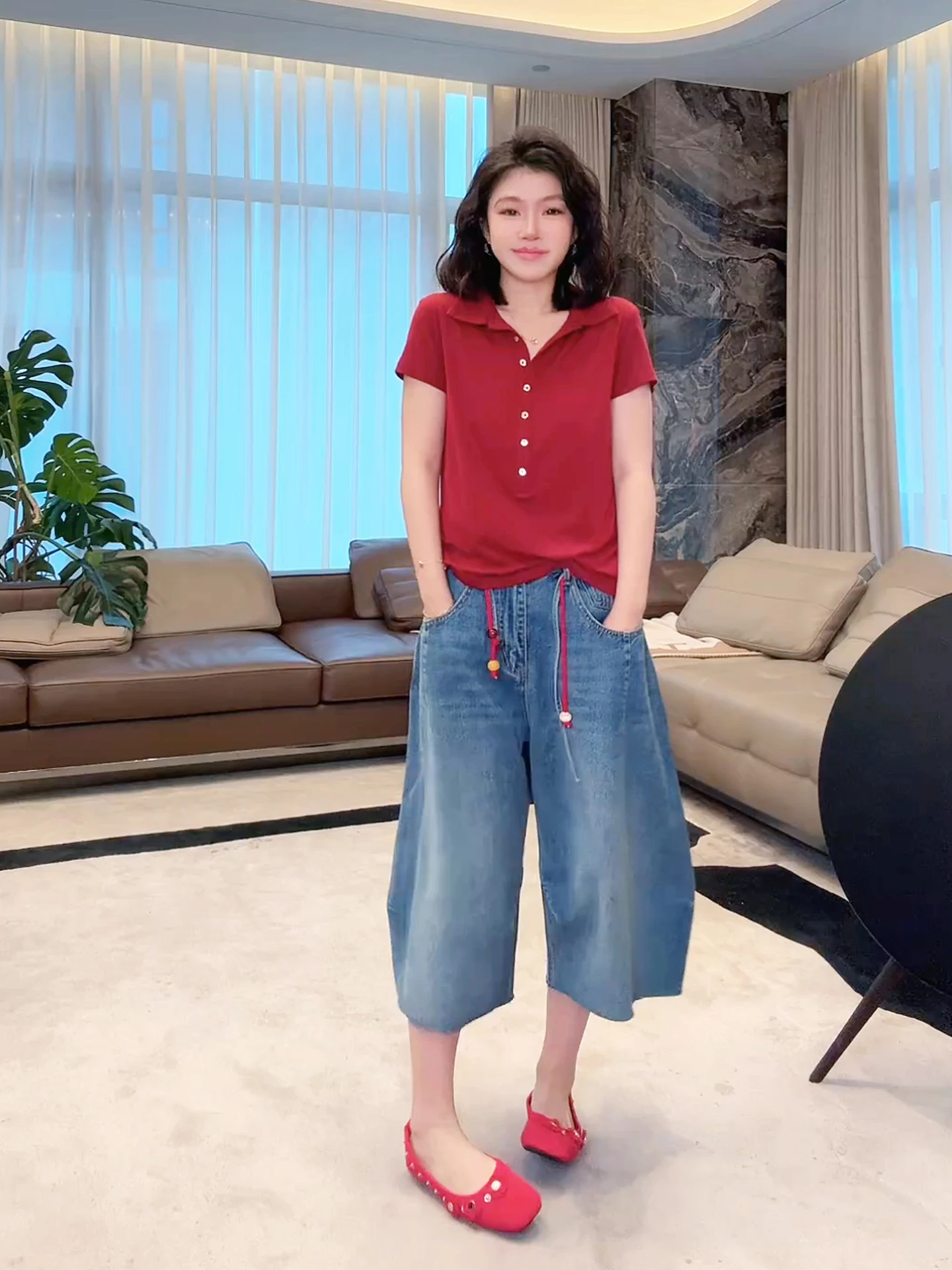 

Ice Soft Breathable Slimming Comfortable Faionable Casual ort Sve irt ME【Ele 】Versatile Summer T-irt