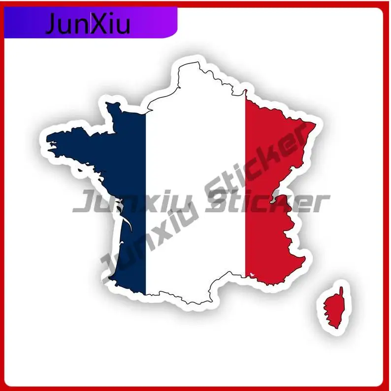 

French Shaped France Flag Sticker Uv Protected Decalscountry Pride Car Sticker Vinyl Decal Waterproof Durable For Car Window