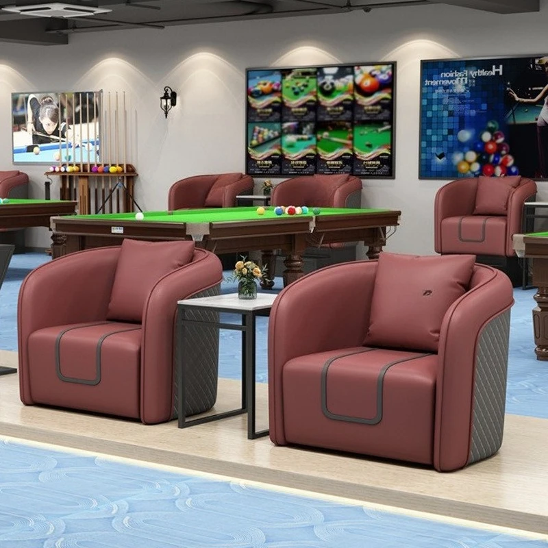Billiards room sitting area, viewing chair, special viewing sofa for billiard hall, high-end billiard club, leisure viewing sofa
