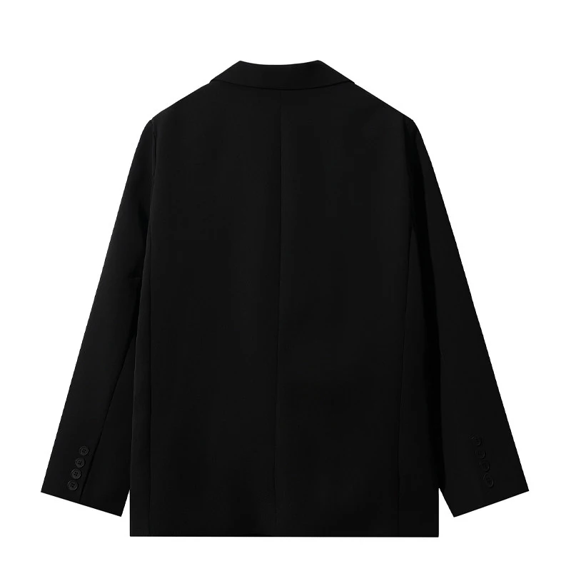 Butterfly Embroidery Black Suit Jacket for Women 2026 Spring New Single Breasted Coats Casual Personalized Long Sleeve Tops