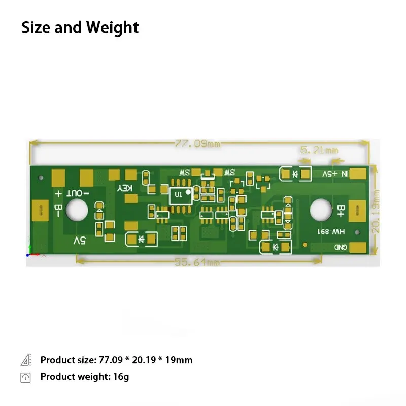 Moduł podwyższający baterię litową 18650 5 V z bocznym ładowaniem i zasilaniem bocznym Zintegrowana płytka zabezpieczająca UPS