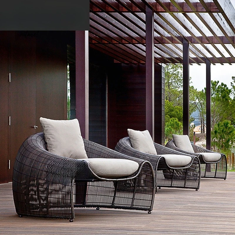 

Outdoor sofa sunscreen waterproof rattan chair courtyard sofa combination three-person outdoor furniture