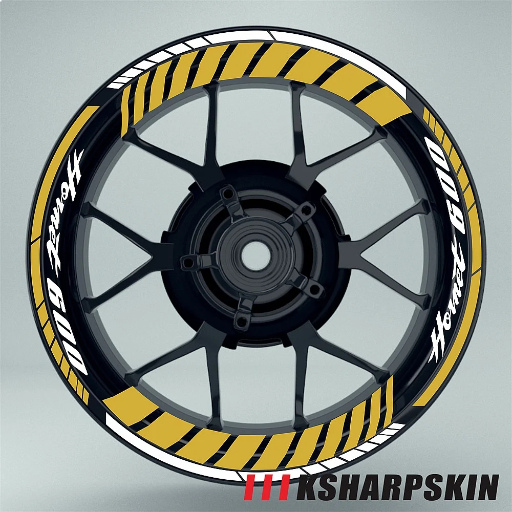 Multiple Color Motorcycle Tire Waterproof Wheel Rim Stripe Decals Stickers for Honda Hornet 600