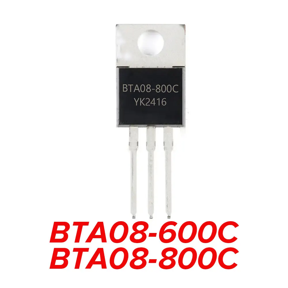 5PCS BTA08-600C BTA08-800C BTA08 600C 800C TO-220 TO220 IC Chip
