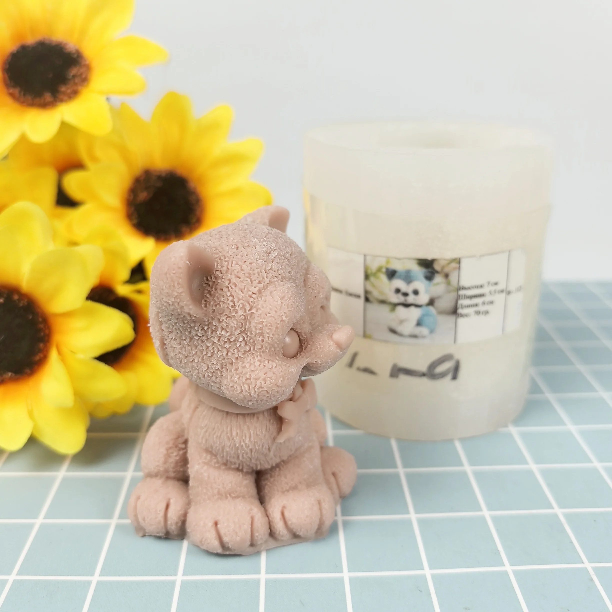 Dogs Mold Cute Puppy, Bone, Siberian Husky Soap Molds Silicone 3D Animals Wedding Birthday Clay Resin Mould