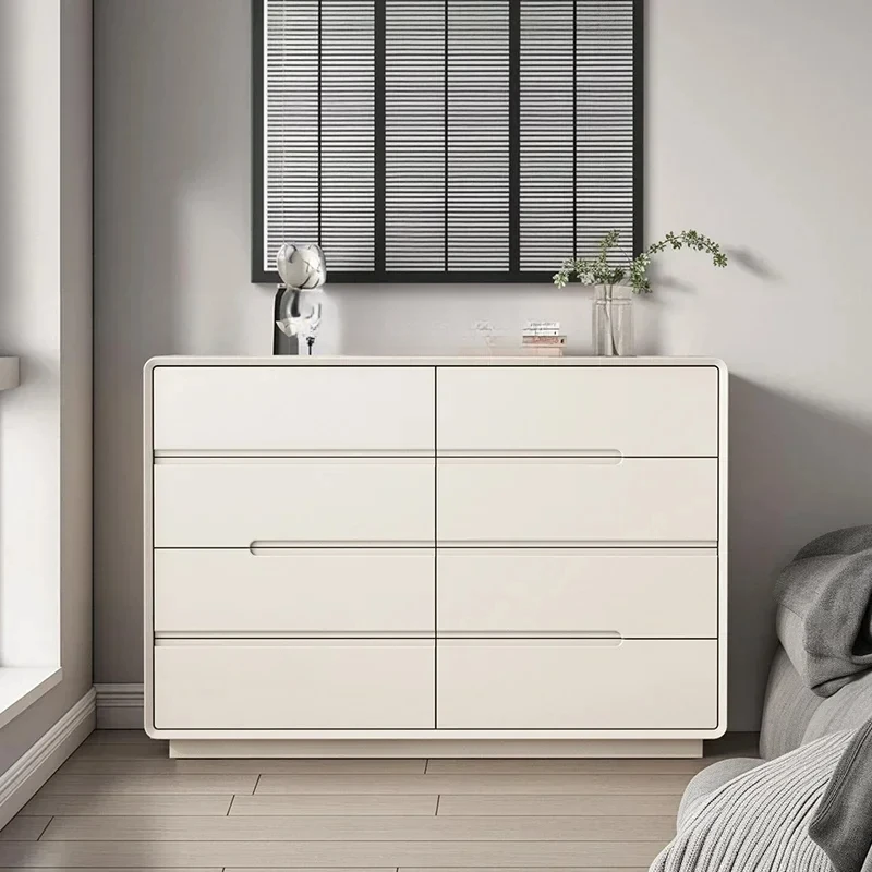 AAXL Solid Wood Eight-bucket Cabinet Minimalist Bedside Storage Simple Living Room Five Or Six Bucket Side Cabinet