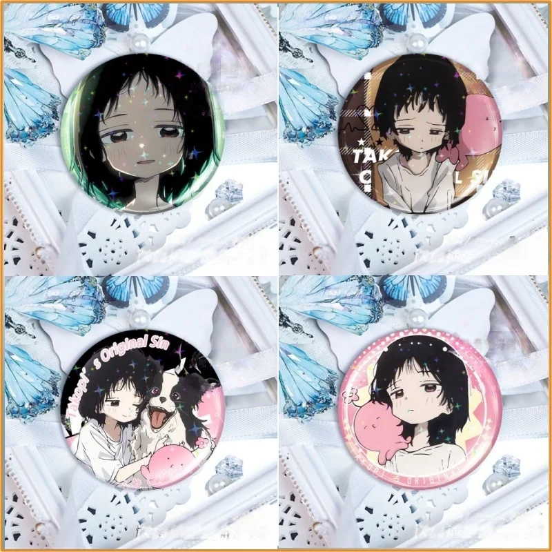 

Новинка 2023 года, оригинальный набор значков и булавок Takopi Sin Shizuka Kuze, 75 мм, товары в стиле аниме, подарок