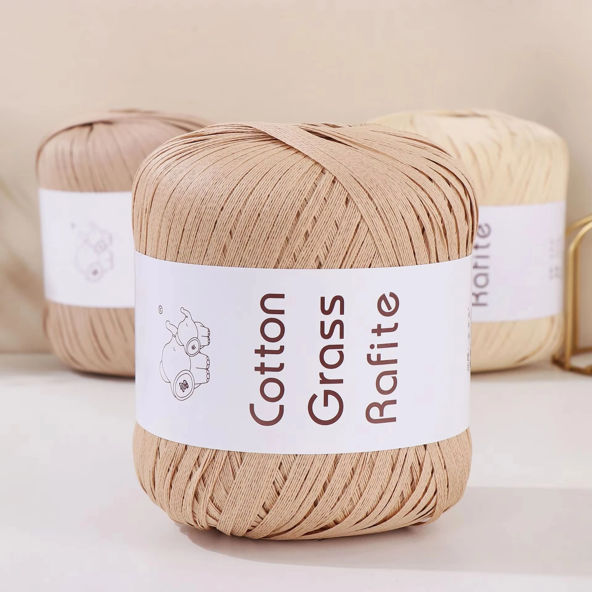 102M/roll Multicolor Raffia Ya - Crochet Bag Raffia ulasan dan harga