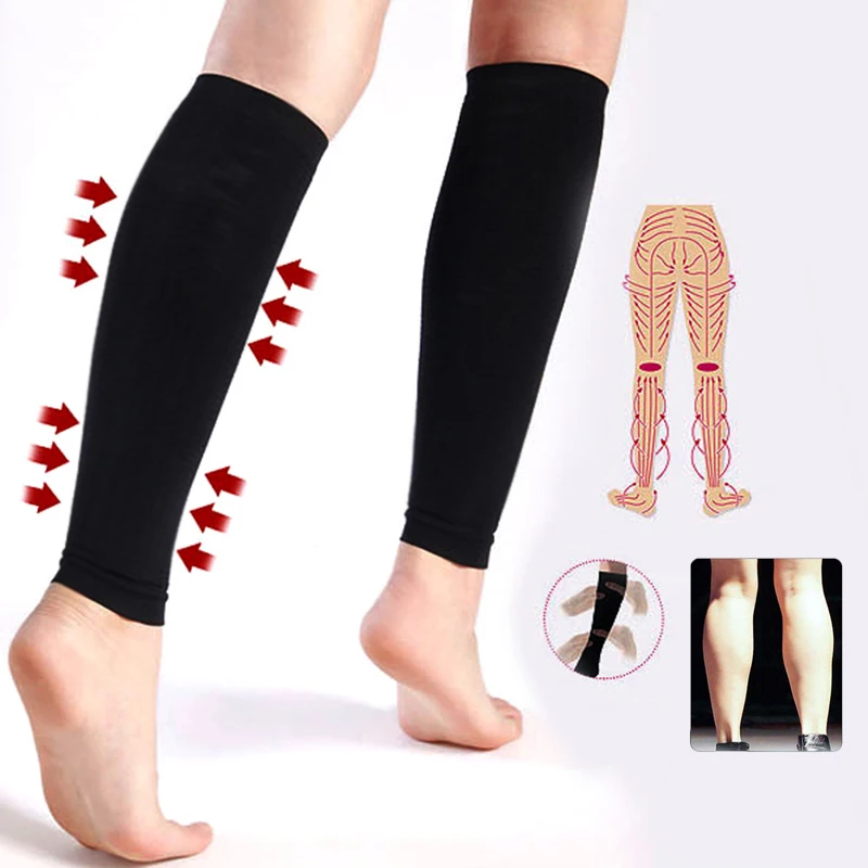 Elastic Knee High Stockings Calf Compression Stockings Varicose Veins Treat Shaping Graduated Pressure Medical Slim Socks